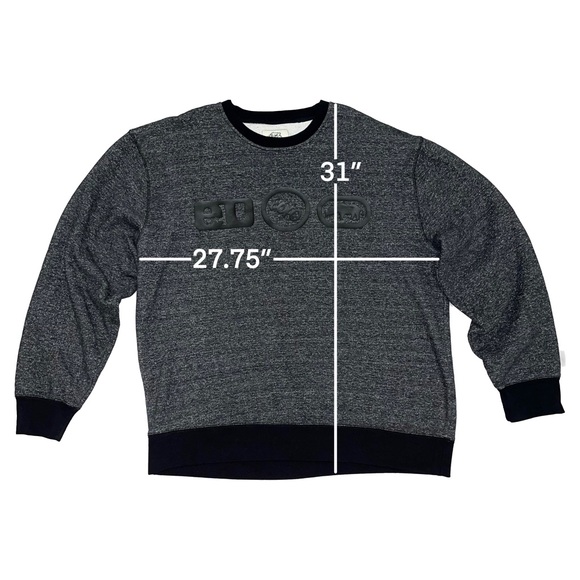 Ecko Unlimited Vintage Men's XXXL Fleece Crew Neck Sweater - Picture 3 of 10